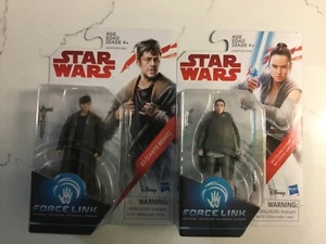 Disney Star Wars The Last Jedi, REY & DJ (Canto Bight) Force Link Figure 3.75" - Picture 1 of 5