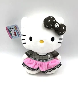 Jazwares Plush Hello Kitty & Friends 8" Hello Kitty in Pink & Black Dress NWT - Picture 1 of 2