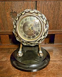 Vintage MAJAK Crystal Desk Mechanical Desk Clock-3309-65 - Picture 1 of 7