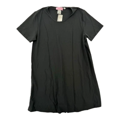 Barneys New York Shift Dress Womens Small Black Mini Short Sleeve Italy NWT - Image 1 of 4