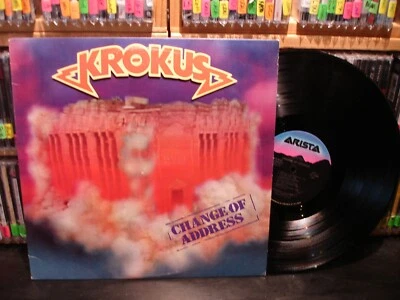 Krokus ‎– Change Of Address        Vintage Heavy Metal LP - Image 1 of 4