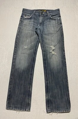 Pantalones de mezclilla Dickies originales EE. UU. para hombre 32x32 regulares rectos bordados desgastados Foto 1 de 4