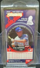 1991 STARSHOTS BUTTON RYAN SANDBERG 143 IN PACKAGE