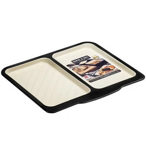 Baker & Salt Large Enamel Dual Tray Baking Roasting Roaster Oven Pan - Size 40cm - Picture 1 of 3