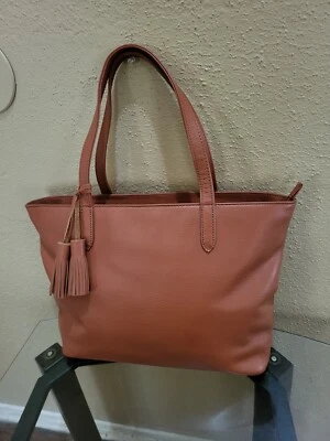 Bolso de mano grande de cuero marrón Onna Ehrlich para mujer. Estado es V.Gd.  Foto 1 de 4