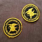 Two 2 Round Nra Patches   National Rife Association Yellow Black 3 Diameter
