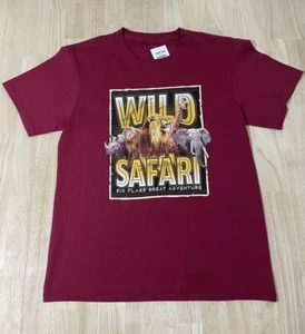 Size: MEDIUM Youth WILD SAFARI Six Flags Great Adventure RARE Kid's T-shirt NWT - Picture 1 of 7