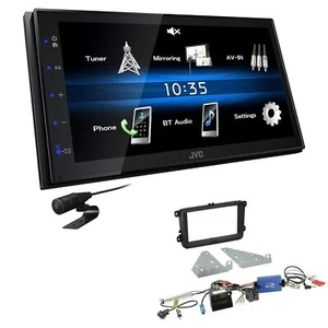 JVC 2 DIN Radio Bluetooth für Volkswagen VW Golf VI 2003-2013 inkl Canbus + LFB - Bild 1 von 5