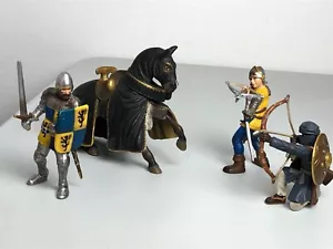Vintage Schliech figures Soldiers knight horse warriors - Picture 1 of 15
