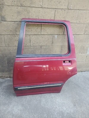 1991 - 1993 Ford Explorer Driver Side Left Rear Door OEM  Burgundy  - Image 1 of 4