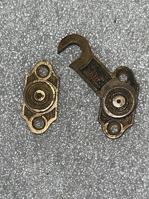 Антикварные внутренние ставни/дверные защелки латунь стиль Истлейк - Изображение 1 из 4