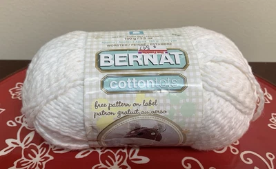Brand New Bernat Cottontots Yarn # 164090 Wonder White - Image 1 of 4
