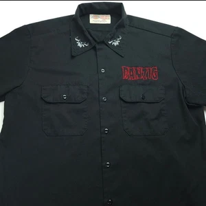 Large Danzig Embroidered Dickies Work Shirt Misfits Samhain - Picture 1 of 5
