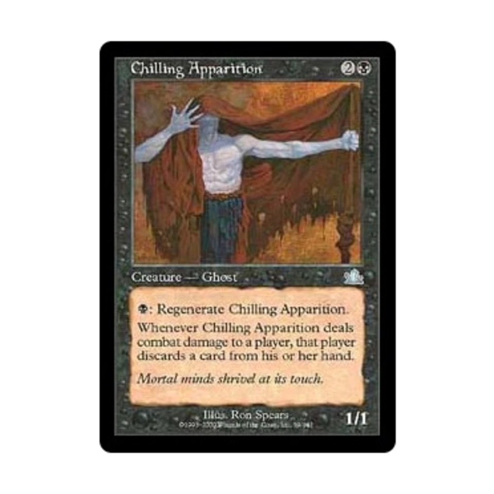 WOTC MtG Prophecy Chilling Apparition (U) (Foil) EX - Image 1 of 1