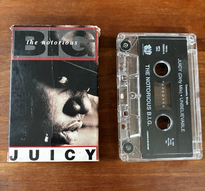 The Notorious B.I.G. - Juicy / Unbelievable - Cassette Tape Single 1994 Arista - Image 1 of 2