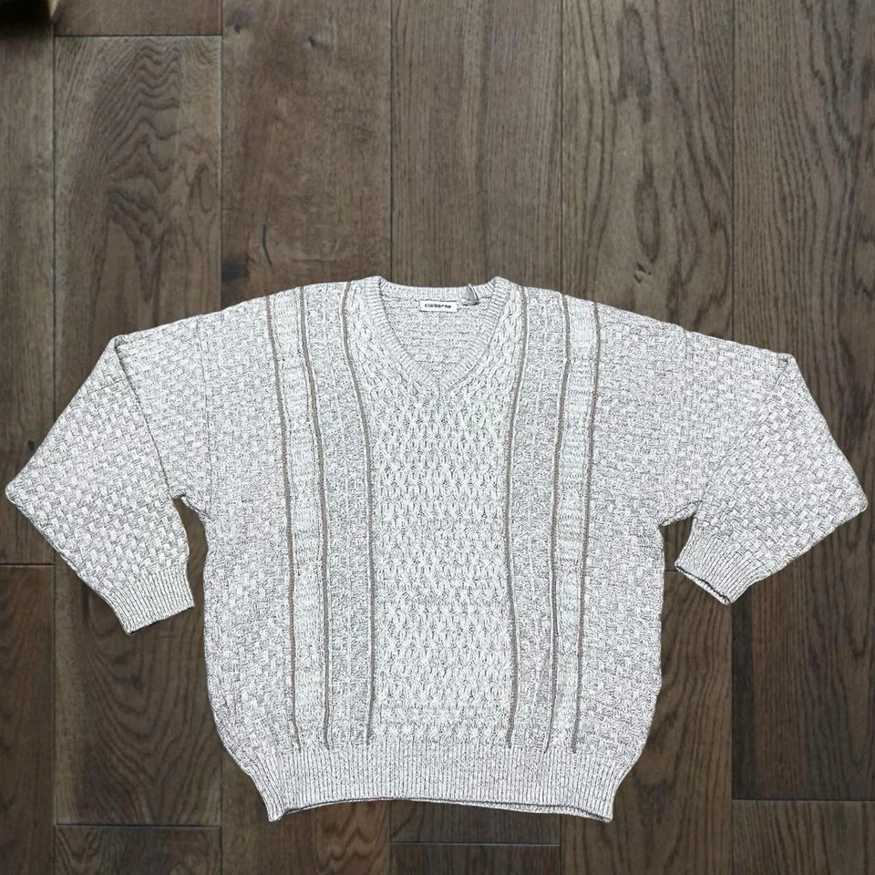 Suéter Tejido Clairborne Vintage Talla L 100% Algodón Foto 1 de 4