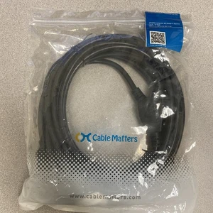 Cable Matters 15ft 15AWG  Y-Splitter 3-Prong Computer Dual Power AC Cable Sealed - Picture 1 of 2