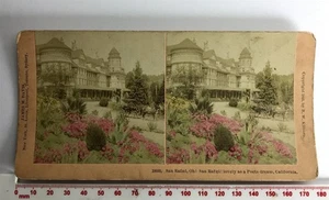 SAN RAFAEL POETS DREAM CALIFORINIA Antique COLOURED Victorian KILBURN Stereoview - Foto 1 di 2