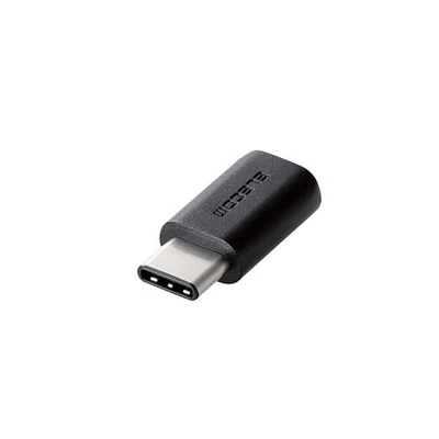 Elecom USB 2.0 Type-C to MicroB Female Adapter Black TB-MBFCMADBK 517 - Image 1 of 4