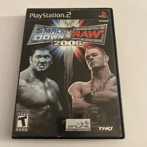 WWE SmackDown vs. Raw 2006 (Sony PlayStation 2, 2005) PS2 Black Label CIB - Picture 1 of 5