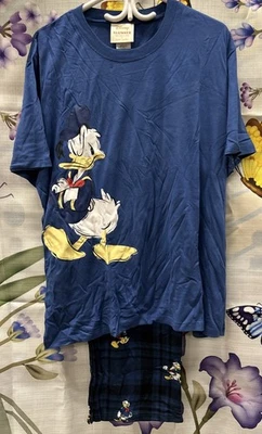 Disney Donald Duck slumber munki chunkie collection T-shirt Pants Pajamas Set 2X - Image 1 of 4