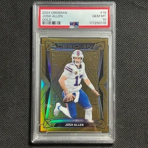 2024 Panini Obsidian Josh Allen Gold /10 SSP Buffalo Bills PSA 10 gemme ottime condizioni - Foto 1 di 3