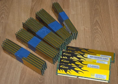 Lot of 28 RAM Sticks / Elixir M2Y2G64CB8HA9N-CG / PC3 10600 - Untested - Image 1 of 2