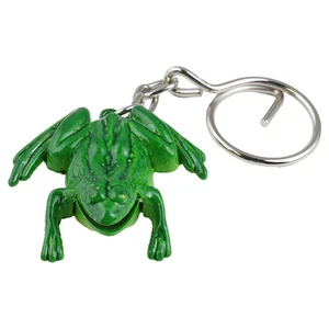 Schlüsselanhänger Frosch grün Knackfrosch Kröte Deko Anhänger - Bild 1 von 8