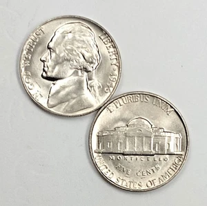 1946 UNCIRCULATED JEFFERSON NICKEL CHOICE TO GEM BU - Picture 1 of 2