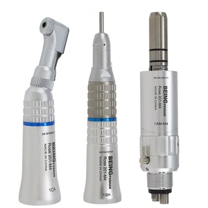 Dental Slow Low Speed Handpiece Straight Latch Contra Angle Air Motor 4holes NSK - Picture 1 of 23