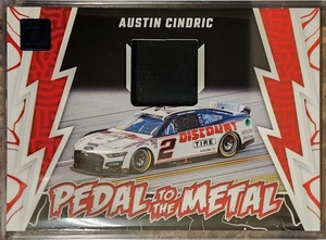 2024 Panini Donruss Blue Pedal to the Metal Materials Austin Cindric #PMM-AC - Picture 1 of 2