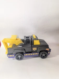 Camión grúa vintage Playskool juguete herramientas geniales púrpura negro años 90 no completa - Imagen 1 de 9