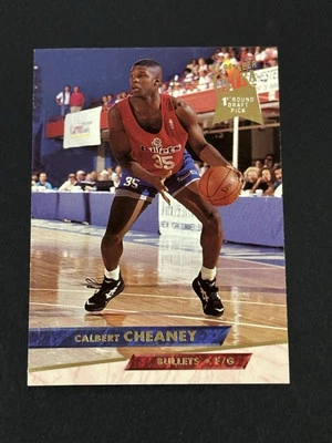1993-94 Fleer Ultra Calbert Cheaney Rookie #139 Washington Bullets RC (Q) - Image 1 of 2