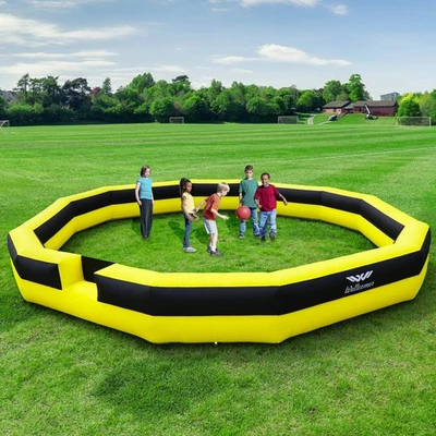 Wellcomer 22FT GaGa Ball Pit with Internal Blower - Yellow & Black - Image 1 of 4