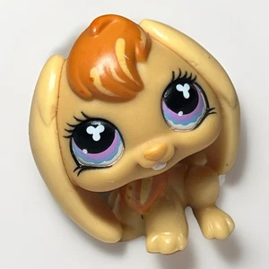 Littlest Pet Shop G2 #480 orangefarbener Hase lila Kleeaugen LPS - Bild 1 von 5