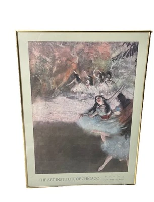 EDGAR DEGAS"On The StageLITHOGRAPH BALLERINA FRAMED The Art Institute Of Chicago - Image 1 of 4