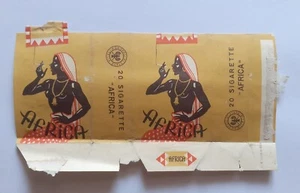 Incarto pacchetto Vuoto Africa Vintage Sigarette - Foto 1 di 2