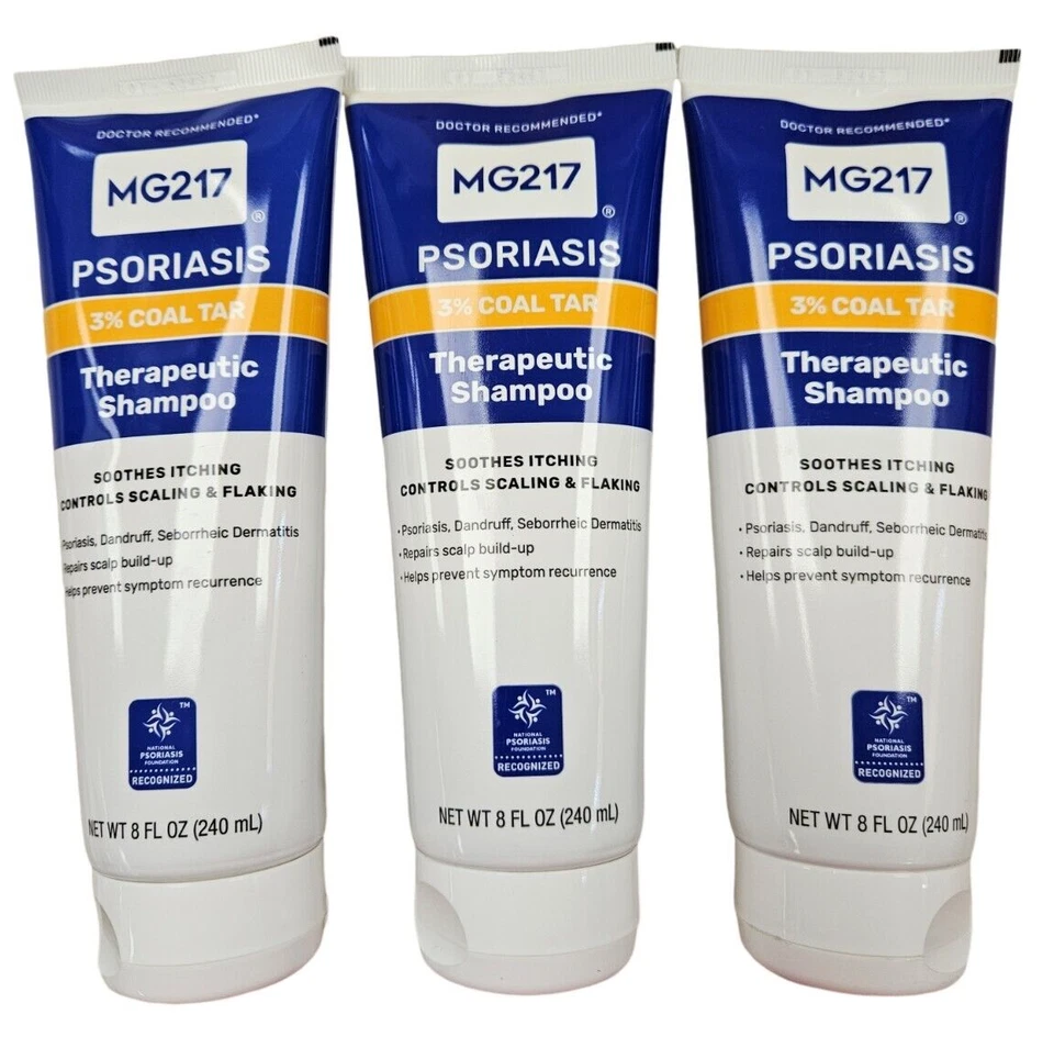 MG217 Psoriasis Shampoo Max Strength 3 Coal Tar 8oz