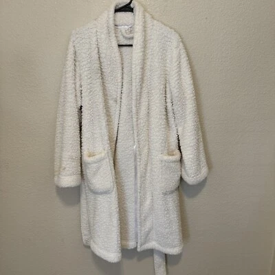 Pottery Barn халат унисекс плюшевый белый мягкий спа халат карманы ремень женщин - Изображение 1 из 3