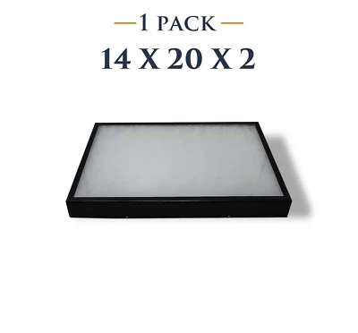 14 x 20 x 2 Riker Display Case Box for Collectibles Jewelry Arrowheads & More   - Image 1 of 3