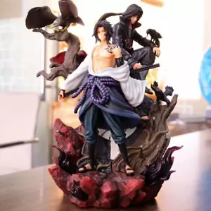 Anime Naruto GK Bonding Love Hate Uchiha Itachi Sasuke Figure Model Statue 35cm - Picture 1 of 5