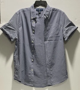 Ralph Lauren Boys Short Sleeve Blue & White Check Sz XL Or 18/20 - Picture 1 of 8
