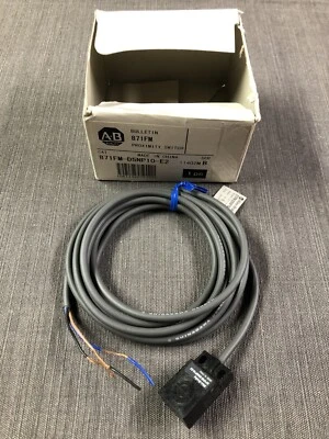Allen-Bradley 871FM-D5NP10-E2 Flat Pack Inductive Proximity Sensor 3 Wire NO PNP - Image 1 of 4