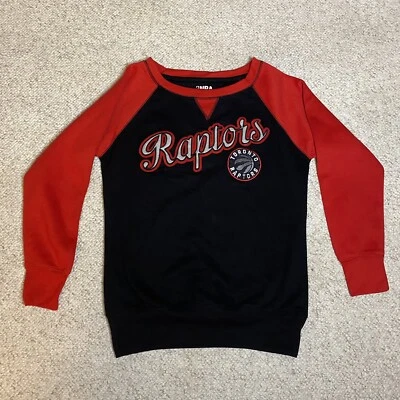 Toronto Raptors NBA Mens Crewneck Sweatshirt Black Large Pullover Embroidered - Image 1 of 4