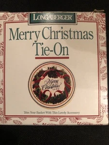 Longaberger 1996 Christmas Holiday Cheer Basket Tie-On - Picture 1 of 1
