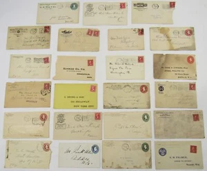 Lot 23 Early 1900's Envelope Covers Business 2 Cent Railroad Oil Antique USA - Picture 1 of 14