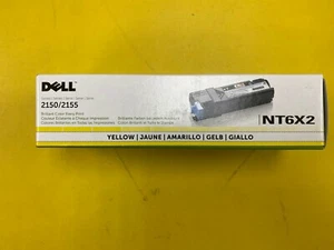 OEM Genuine Dell NT6X2 Toner Cartidge Yellow Series 2150/2155 New Sealed Box - Bild 1 von 4