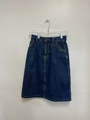 Falda Deportiva Calvin Klein Azul Jean Denim Talla 6 Hecha en EE. UU. De Colección Foto 1 de 3
