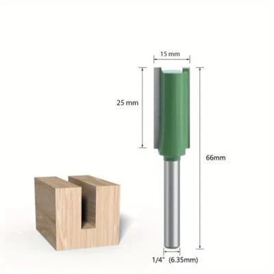 Router Bit - 15x25mm   1/4 (6.35 mm) Shank - Image 1 of 3