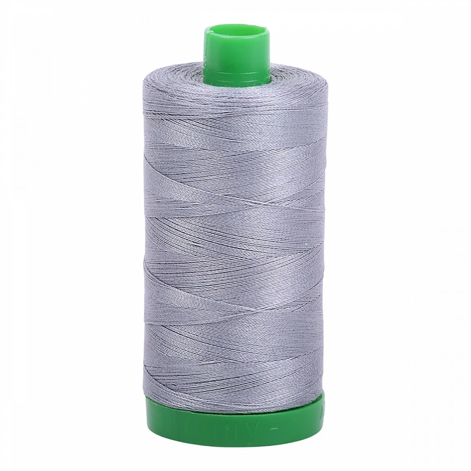 Aurifil Mako 40 wt Cotton Thread - 1094 yds - Grey - Image 1 of 1